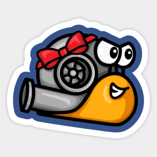 Turbo Snail - Gift Wrapped (Orange) Sticker